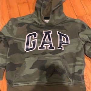 Boys camo hooded sweatshirt